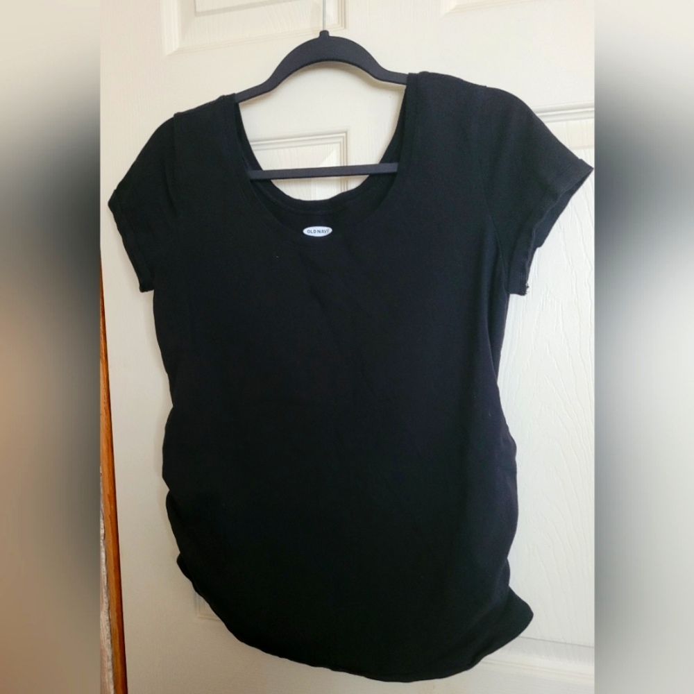 Women's Large Black Maternity Shirt